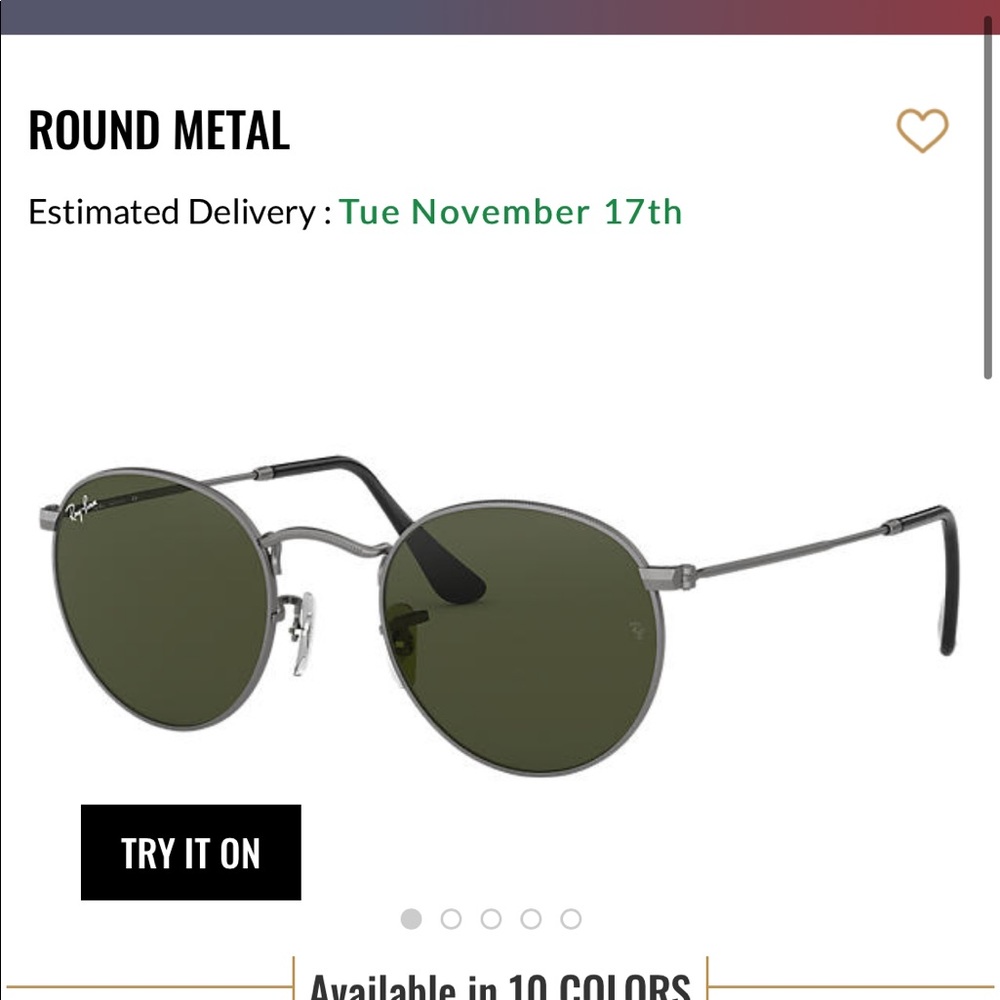 Ran ban round metal dark
